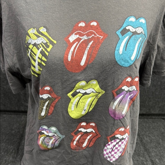 Rolling Stones Gray and Red Short Sleeve Tee - Picture 4 of 4